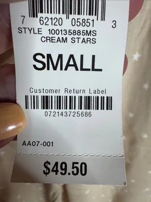 NWT Style & Co Beige Star Print Jogger Sweatpants Small Cozy Lounge Pants thumbnail 6