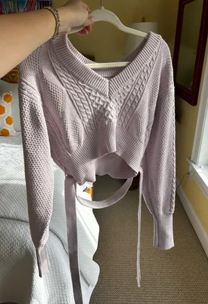 These Three Boutique Lavender Sweater thumbnail 3