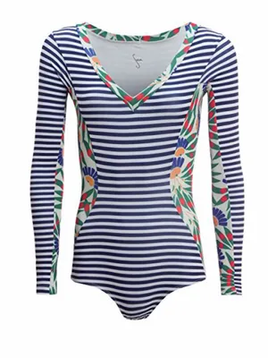 Seea Women’s Swimwear Avila Surf Suit UPF 30+ in Camburi Stripe S thumbnail 1