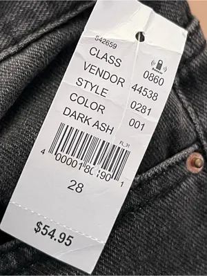 PacSun Ultra High Rise Slim Jeans Faded Black 28 thumbnail 5