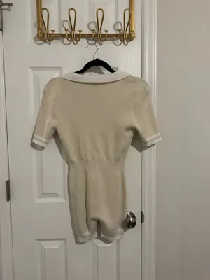 Vintage Daisy Collared Button Down Romper thumbnail 4