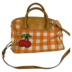 DOONEY & BOURKE Orange White Tote Crossbody Bag thumbnail 1