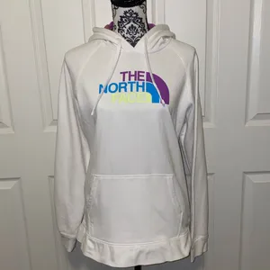 The North Face Spell Out Logo Hoodie Size Large thumbnail 2