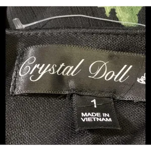 Crystal Doll Dress Juniors 1 Black Floral Chiffon Maxi Sundress Layered Summer thumbnail 9
