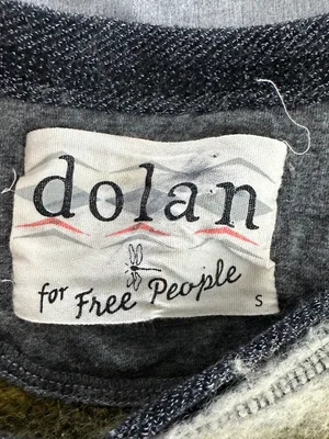 Dolan Free People Sz Small Heavy Knit Pieced Pullover Sweater Colorful Geometric thumbnail 6