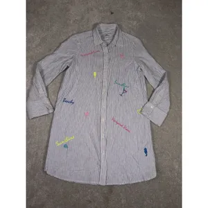 Vineyard Vines Linen Bahamas Icon Beach Cover Up Dress‎ Embroidered Woman Size 6 thumbnail 5