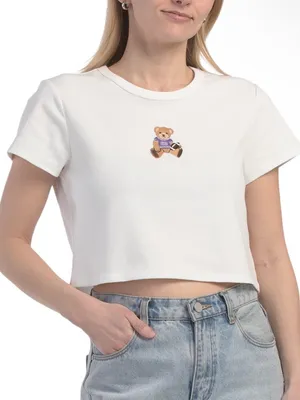 LE LIS embroidered bear t-shirt thumbnail 1