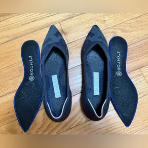 Rothy's The Point Black Camouflage Women's Flats thumbnail 8