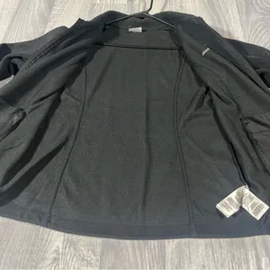 Columbia Charcoal Black Fleece Zip Up Long Sleeve Sweater; Large Women’s thumbnail 5