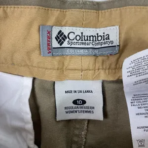 Vintage Columbia Pants Womens 10 Khaki Vertex Hiking Outdoor Zip Pockets 2000s thumbnail 7