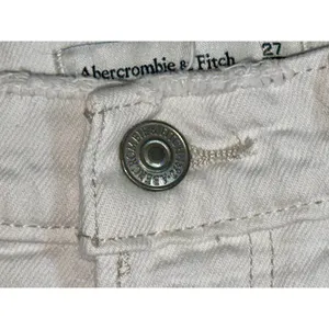 Abercrombie & Fitch The 90s Straight Ultra High Rise White Denim Jeans Size 27 4 thumbnail 5