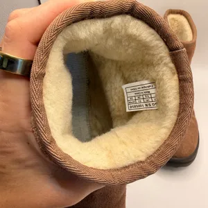 I Heart UGG Suede Ankle Boots Chestnut Brown Sheepskin Lining 1005858 Womens 7 thumbnail 7