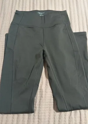 Laundry by Shelli Segal dark olive flare leggings thumbnail 1