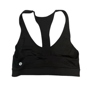 Lululemon Soul Cycle Black Silver Sportsbra Racerback Top 6 thumbnail 3