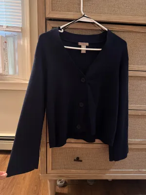 Navy Blue Cardigan thumbnail 2