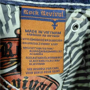Rock Revival Ferry Skinny Jeans Size 27 Blue Low Rise Y2K Festival Retro Denim thumbnail 15
