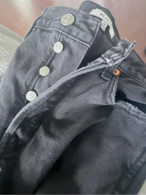 RE/DONE High-Rise Wide Leg Jeans size 26 thumbnail 7