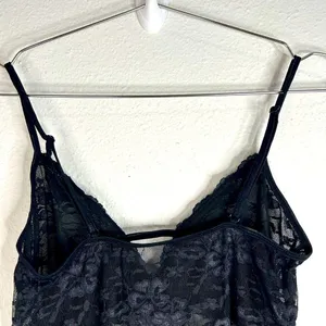 Black Sheer Lace Slip Dress - Size Small thumbnail 9