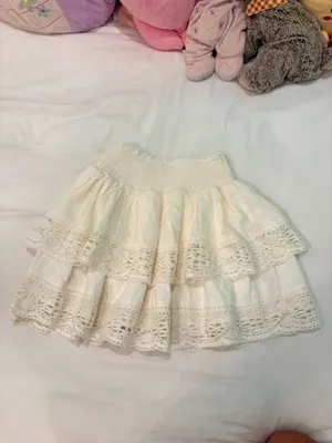 Urban Outfitters White Lace Skirt Mini thumbnail 3