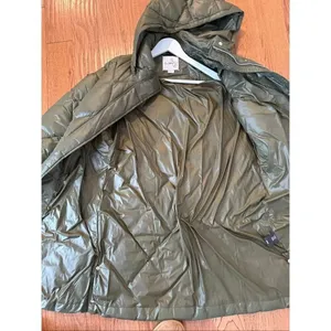 Sam Edelman olive green diamond quilted longer puffer jacket m thumbnail 11
