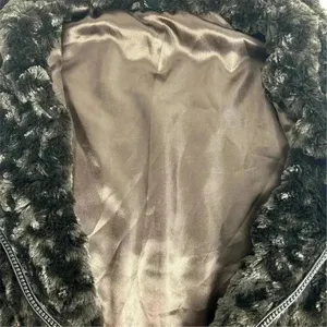 Women's Faux Fur Vest Brown M Soft Texture Full Zip‎ Fall Winter thumbnail 4