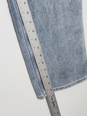 PacSun Light Wash 90s Boyfriend Jeans with High Slits Size 24 thumbnail 8