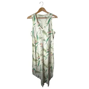 Z Supply Reverie Dress Women Large White Birds Of Paradise Floral Midi Tropical thumbnail 2