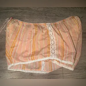 Victoria’s Secret 2000’s Y2K Orange Sherbet Lace Low waist Lounge Shorts L thumbnail 5