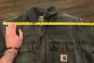 VTG Carhartt C26 Faded Duck Arctic Quilted Distressed Coat-Men’s Large Tall thumbnail 11