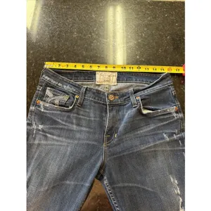 Big Star Nina Jeans Sz 30L Long‎ Dark Denim Distressing Straight Leg Western thumbnail 10