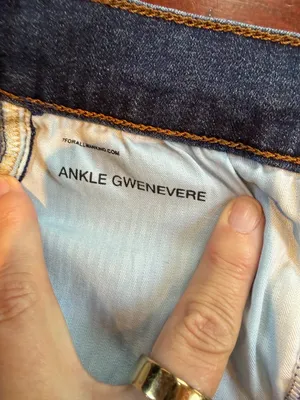 7 For All Mankind Dark Denim Ankle Gwenevere Jeans Size 28 thumbnail 11