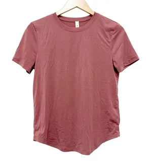 Lululemon Speckled Mauve Short Sleeve T Shirt Sz 4 thumbnail 1