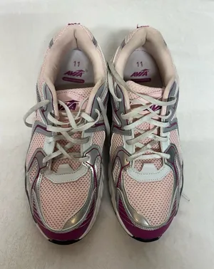 Avia Women's Light Pink and Silver Athletic Running Shoes thumbnail 1