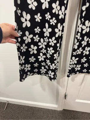 Urban Outfitters Black & White Floral Boot Cut Pants thumbnail 3