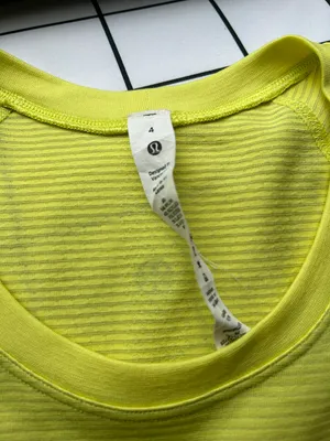 Lululemon Swiftly Tech, Electric Yellow. thumbnail 3