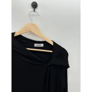 Lauren Moshi Beverly Hills Black Horse Boho Button‎ Front Hoodie Shirt Small thumbnail 6