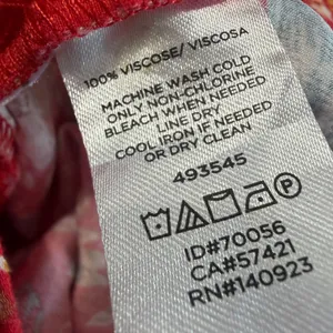 LOFT Red Coral Floral Wide-Leg thumbnail 5