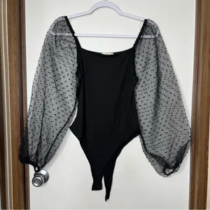 Altar'd State Black Body Suit Size M thumbnail 1