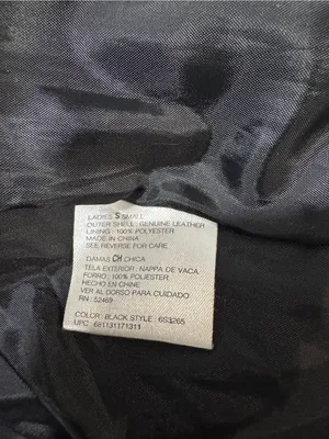 Outbrook Vintage Black Genuine Leather Jacket Small Nappa Moto Tailored Coat thumbnail 7