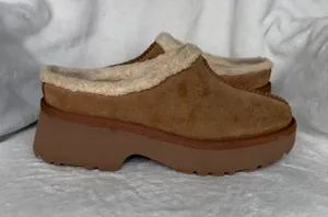 Ugg Suede/ Wool 2" New Heights Cozy Clog Platform Shoes, Women Us 10/ Eur 41. thumbnail 1