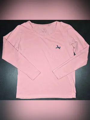Moraj Size S Pink PJ Set Long Sleeve Tee & Pants thumbnail 2