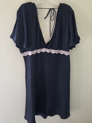 Princess Polly Jaron Mini Dress Navy Curve NWT thumbnail 5