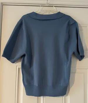 Tahari Blue Collared Shirt thumbnail 6