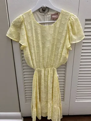 Show Me Your Mumu Merritt Dress Women’s Cut-Out Yellow Floral Medium thumbnail 3