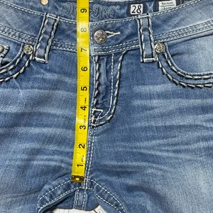 Miss Me Loose Saddle Stitching Bootcut Jeans thumbnail 10