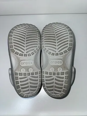 Crocs Classic Silver Glitter Clogs Slip On Rubber thumbnail 8