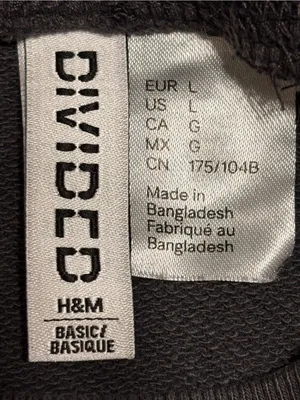 H&M Divided women’s Dark Gray Tracksuit Top is L and Pants are M Athleisure thumbnail 4