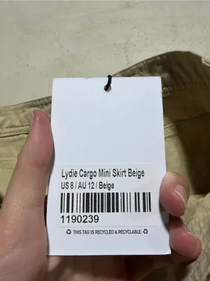 Princess polly NWT Lydie Beige Cargo Mini skirt 8 thumbnail 5