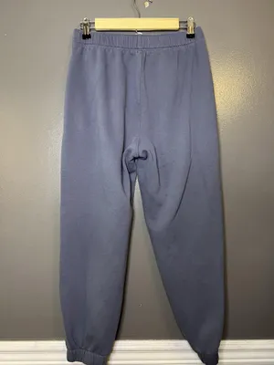 Hollister Sweatpants Women Small Blue Fleece Jogger Pants Adjustable Rise Lounge thumbnail 5
