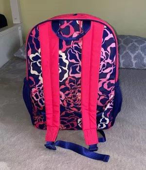 Vera Bradley large backpack in pink and purple thumbnail 3